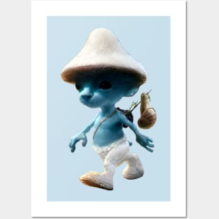 Blue Smurf Cat Meme Posters and Art